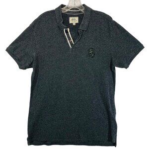 Ecko Unltd Mens Pique Rugby Polo Shirt Size L Short Sleeve Rhino